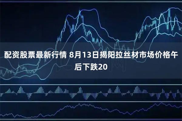 配资股票最新行情 8月13日揭阳拉丝材市场价格午后下跌20
